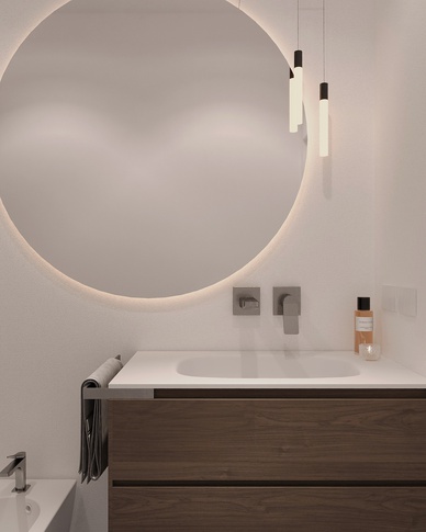 Bagno in stile minimal di 5 di Doppionodo Interior