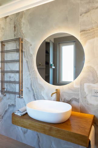 Bagno in stile contemporaneo di 12 di VALENTINA AUTIERO    architecture │ interiors │ design projects