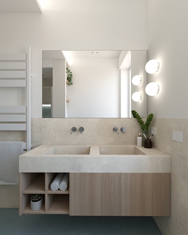 Bagno in stile moderno di 5 di doppiozero interior