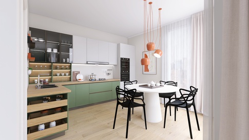 Cucina in stile scandinavo di 14 di AB09 Interior Design & Restyling