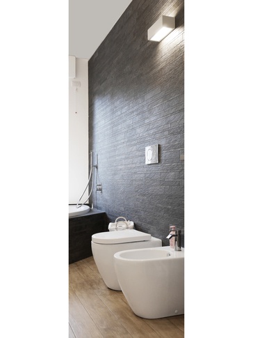 Bagno in stile contemporaneo di 6 di architetto Caterina Martini