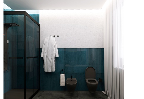 Bagno in stile contemporaneo di 8 di VIFRA Architettura & Design