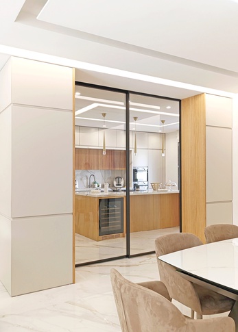 Open Space in stile contemporaneo di 80 di Arcangelo Primato Open Space in stile contemporaneo di 80 di Arcangelo Primato