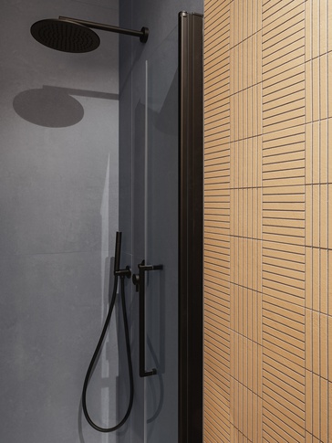 Bagno in stile moderno di 3 di Studio Tandem Architetti