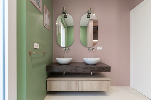 Bagno in stile contemporaneo di 11 di Giuseppe Falcone Architetto