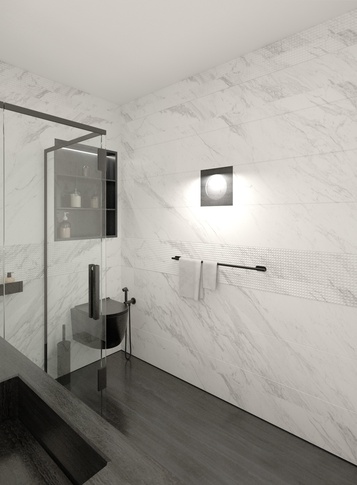 Bagno in stile contemporaneo di 5 di Yulia Pyanzina Design