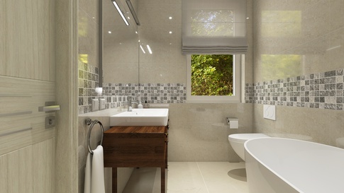 Bagno in stile moderno di 5 di Nicoletta Russo Interior Designer