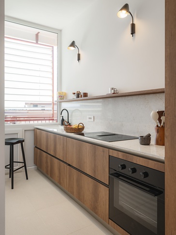 Cucina in stile minimal di 7 di Studio Tandem Architetti