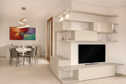 Soggiorno in stile contemporaneo di 35 di L'Arco Rosa Soggiorno in stile contemporaneo di 35 di L'Arco Rosa