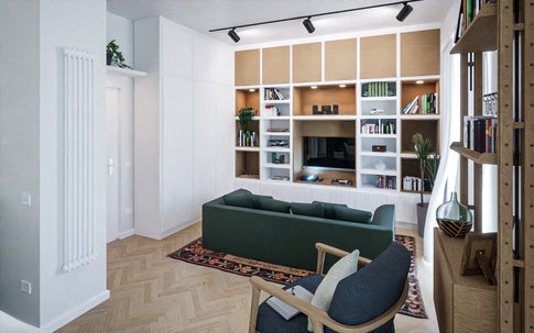 Open Space in stile contemporaneo di 30 di Caterina Scamardella Architetto