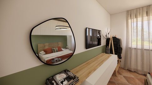 Camera da Letto in stile mediterraneo di 15 di Maison Monrò Camera da Letto in stile mediterraneo di 15 di Maison Monrò