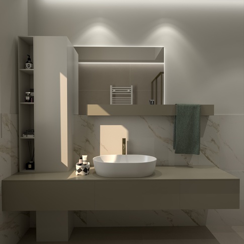 Bagno in stile contemporaneo di 6 di EasyRelooking srls