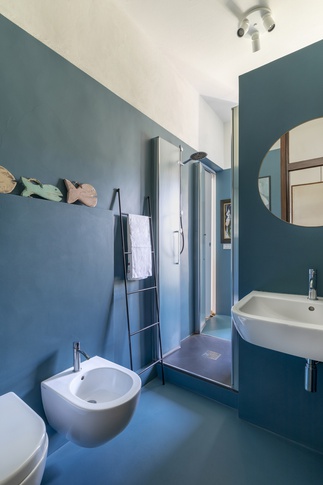 Bagno in stile eclettico di 7 di Chantal Forzatti architetto