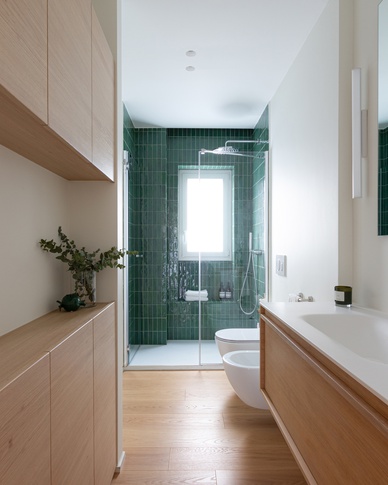 Bagno in stile japandi di 5 di Ilaria Errigo Interior Design