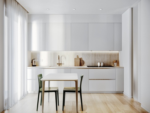 Cucina in stile contemporaneo di 10 di Alessandra Avagnano Architetto